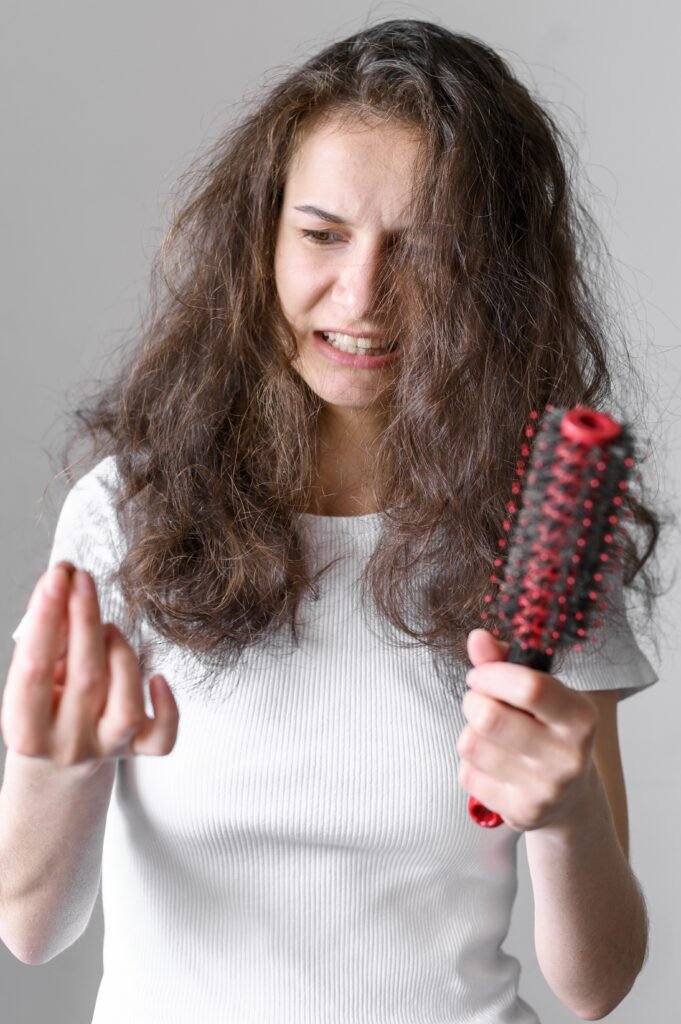 hair breakage in curly hair